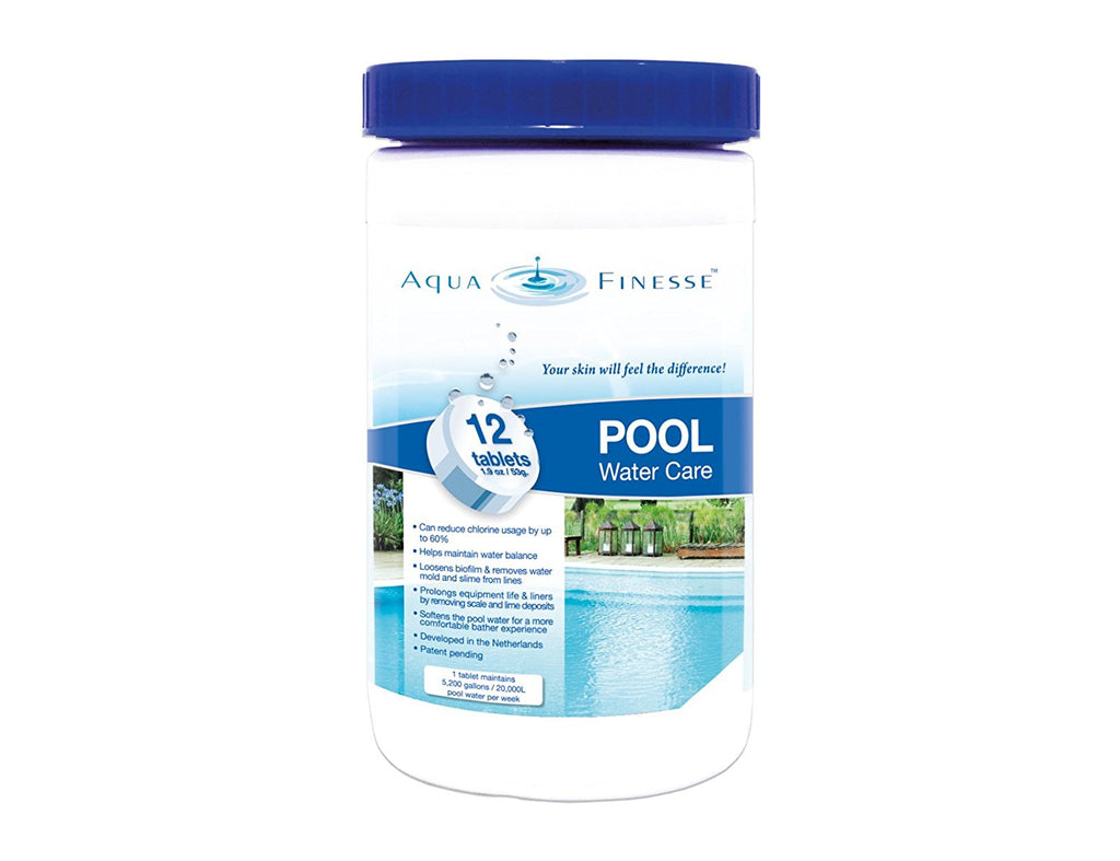 Aquafinesse Small pool or Above ground pool jar. 12 tabs (1.75os per tab) 1.3lbs