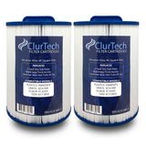 2 Pack ClurTech Replacement Waterway Front Access Skimmer Aber Hot Tubs 45 Sq Ft Spa Filter Cartridge PWW50P3 6CH-940 FC-0359 817-0050