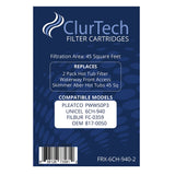 ClurTech 2 Pack Replacement Waterway Front Access Skimmer Aber Hot Tubs 45 Sq Ft Spa Filter Cartridge PWW50P3 6CH-940 FC-0359 817-0050