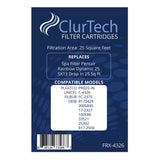 ClurTech Replacement 3 Pack Pentair Rainbow Dynamic 25 5X13 Drop In 25 Sq Ft Spa Filter Cartridge PRB25-IN C-4326 FC-2375 R173429 3005845 17-2327 100586 33521 25392 817-2500