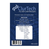 ClurTech Replacement 4 Pack Pentair Rainbow Dynamic Series IV DFM DFML Waterway 35 5X9 Drop In 35 Sq Ft Spa Filter Cartridge PRB35-IN C-4335 FC-2385 R173431 03FIL1300 17-2482 25393 303557 817-3501