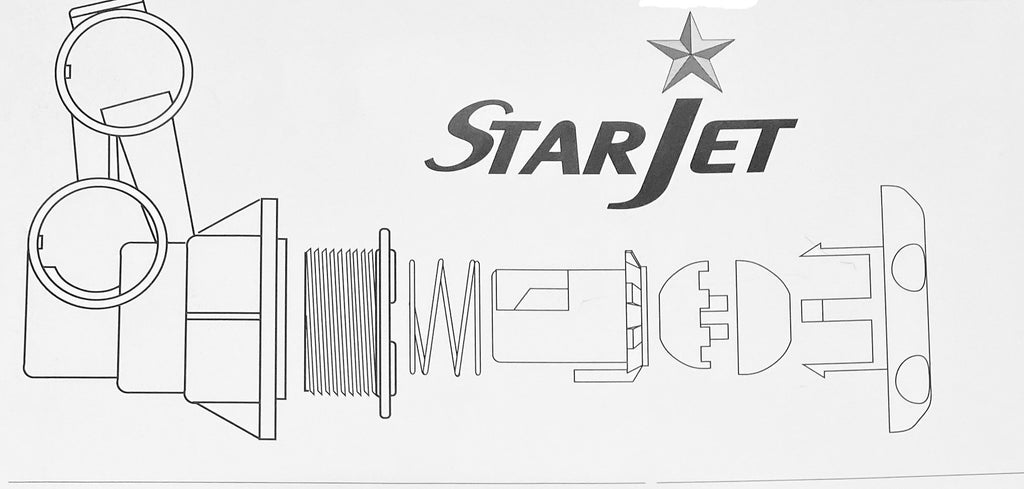 Hyrabaths StarJet Adjustable Spinner Cartridge White (702037-01)