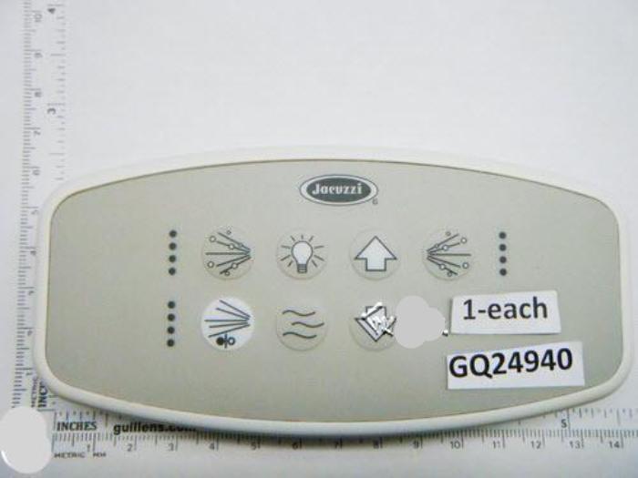 Jacuzzi Whirlpool Topside Designer V Global Control Panel White (GQ24940)